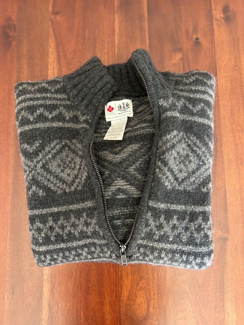 Vintage Hudson's Bay 1/4 Zip Knit Sweater